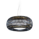 Slamp hengelampe Kalatos Ø 63 cm Lentiflex design inspirert av tradisjonelt flettverkshåndverk.