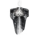 Slamp Hängeleuchte Aria Schwarz, Transparent im modernen Design mit fließenden Linien und dynamischer Form.