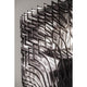 Detailansicht der Slamp Hängeleuchte Aria Schwarz, Transparent mit innovativem Design und schimmerndem Material.