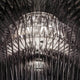 Slamp Hängeleuchte Aria Schwarz, Transparent in dynamischem, fließendem Design.