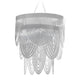 Slamp Hängeleuchte Ceremony Small Weiß mit eleganter Drapierung und fünf Lichtquellen aus Technopolymeren.