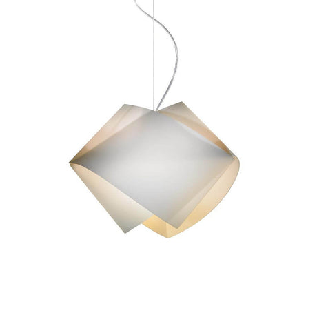 Lampada a sospensione Slamp Gemmy Color Oro - lampada moderna con faccette geometriche per effetti di luce affascinanti.
