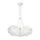 Slamp Hängeleuchte Veli Mini Trio Couture 3-flammig mit eleganten Opalflex® Volants in Weiß.