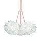 Slamp Hängeleuchte Veli Mini Trio Couture 3-flammig mit elegantem Design und handgefertigten Opalflex® Volants.