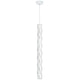 Slamp Hugo LED-pendellampe vertikalt i Lentiflex-plast for stilfull belysning i moderne rom.