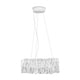 Slamp LED Hängelampe Accordeon Ø 57cm mit modernem, plissiertem Design in transparentem Material.