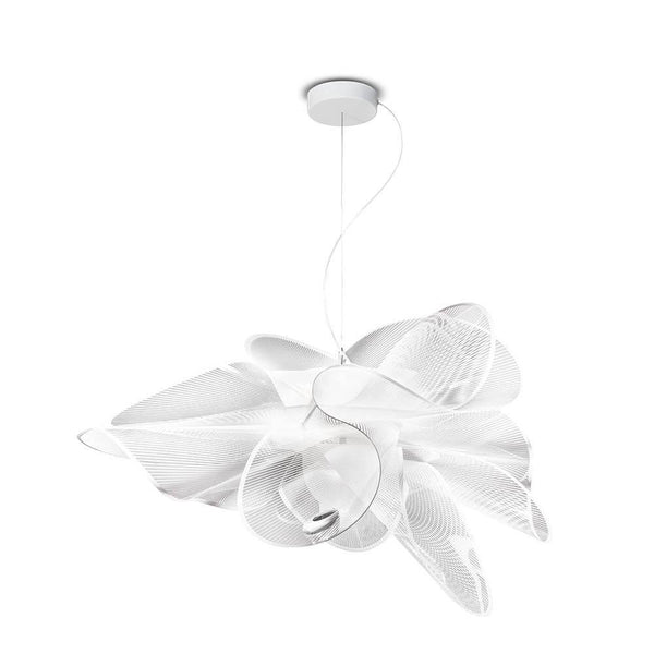Slamp LED Hängelampe La Belle Etoile, weiße skulpturale Pendelleuchte für Esstisch und Galerie