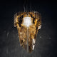 Slamp LED Hängeleuchte Aria Large 7000lm 2700K Gold in modernem, ikonischem Design.
