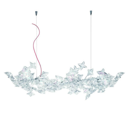 Lampada a sospensione LED Slamp Hanami Large 5000lm 2700K Prisma in un design unico con elementi a forma di stella.