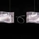 Slamp LED Hängeleuchte Hugo Architectural System 24V in modernem Design mit transparenten Lampenschirmen.
