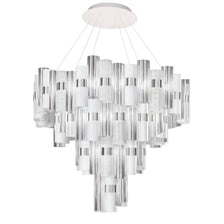 Slamp LED Hängeleuchte La Lollona 5 Ø 130cm, weiß, skulpturale Hängeleuchte im glamourösen 1950er-Jahre-Design