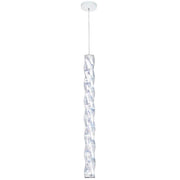 Slamp Hugo LED vertical pendant light made of Lentiflex plastic, stylish and modern lighting for living and office spaces.