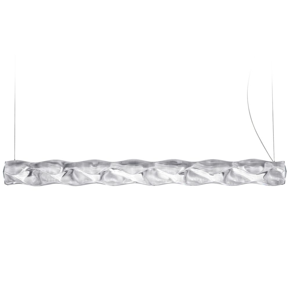 Lampa wisząca LED Slamp Hugo wykonana z poziomego tworzywa sztucznego Lentiflex