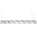 Lampa wisząca LED Slamp Hugo wykonana z poziomego tworzywa sztucznego Lentiflex