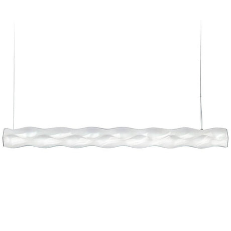 Slamp LED-Pendelleuchte Hugo aus Lentiflex-Kunststoff horizontal - moderne Pendellampe mit länglichem Diffusor