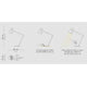 Slamp LED Schreibtischlampe Overlay & Montblanc Meisterstück Le Grand Funktionsdiagramm mit Maßen und Bedienungshinweisen.