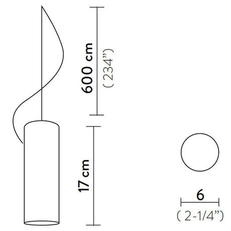 Technische Zeichnung der Slamp Nuvem zusätzlicher Spot Up- & Down Weiß mit Abmessungen und Designinformationen.