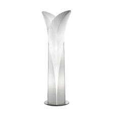 Slamp Stehlampe Las Palmas Extra Large Weiß, skulpturale weiße Stehleuchte in Palmenform aus Opalflex