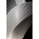 Detailansicht der Slamp Stehlampe Las Palmas Extra Large Weiß mit elegantem, gewelltem Design in Opalflex®.