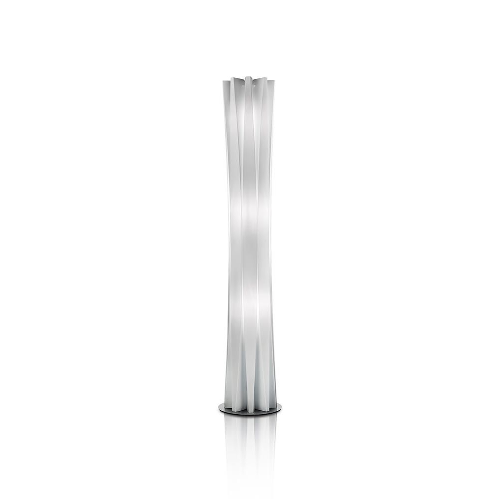 Slamp Stehleuchte Bach XL in Weiß, elegantes Design mit modernen Kurven für stilvolle Innenräume.