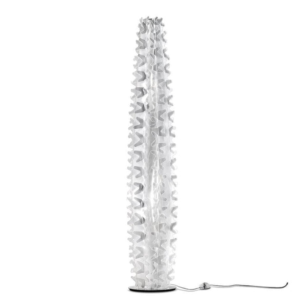 Slamp floor lamp Cactus XL Gold in white with elegant design and innovative material.
