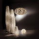 Slamp Stehleuchte Cactus XL Gold in verschiedenen Größen mit einzigartigem Design und Materialien.