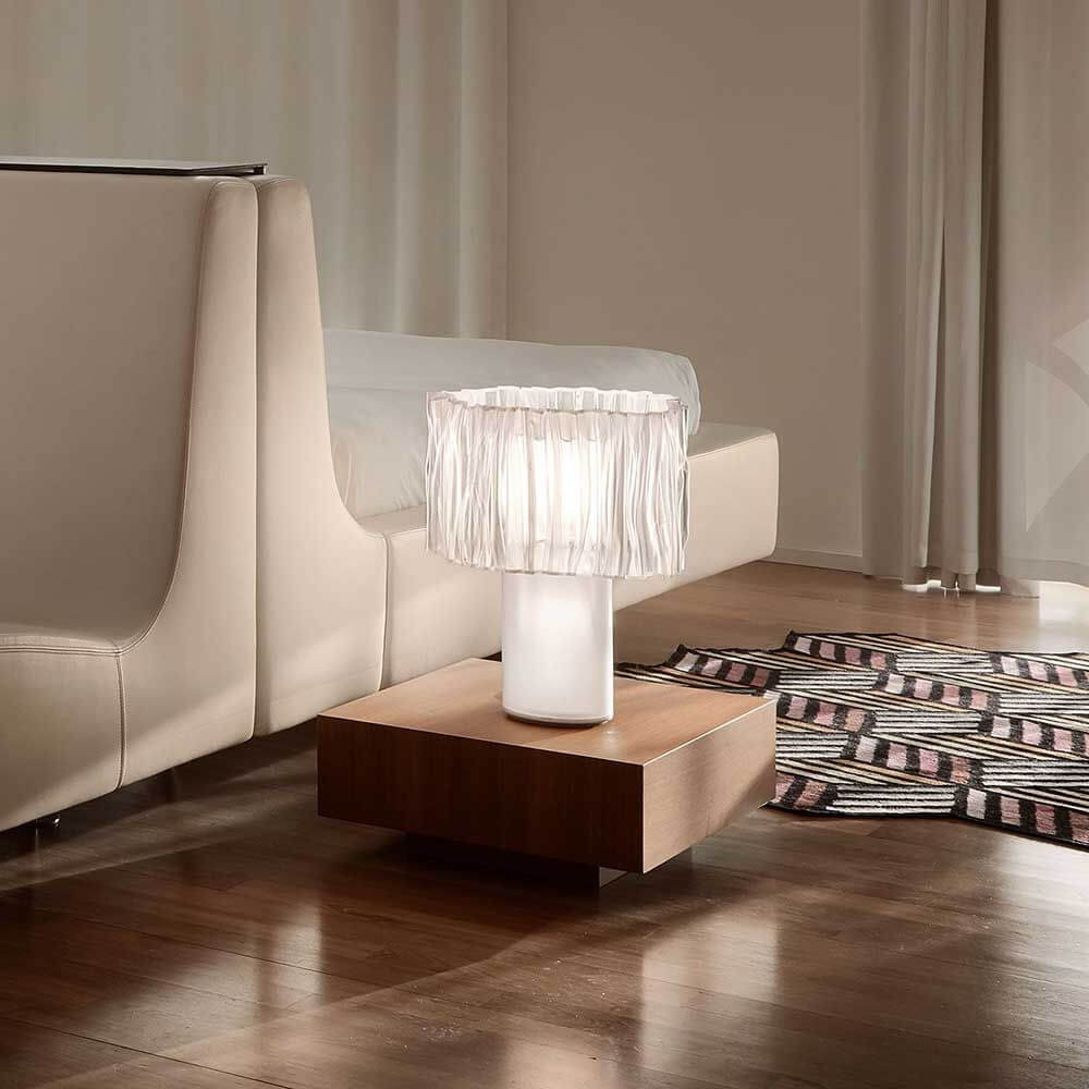 Slamp Tischlampe Accordéon Weiß/Transparent