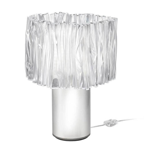 Lâmpada de mesa de mesa de acordo com White/Transparent