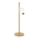 Slamp Tischlampe Idea mit Glühbirne LED Messing-matt, modern und stilvoll mit leuchtender Glühbirne.
