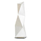 Slamp Tischleuchte Diamond Medium Weiß, geometrische Standleuchte in modernem Design und skulpturaler Form.