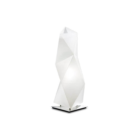 Slamp bordslampa Diamond Small Vit med geometrisk design och skulptural form.
