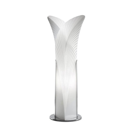 Lampada da tavolo Slamp Las Palmas Small Bianca con design elegante e forma tridimensionale in Opalflex®.