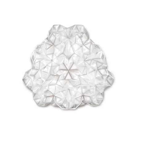 Slamp Vägg- och taklampa Drusa Vit i unik, kristall-liknande design, med eleganta geometriska former.