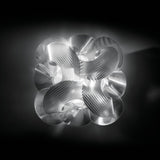 Slamp Fabula Large Prisma transparente Deckenlampe mit leuchtender Lentiflex®-Optik, stilvolles Design für große Räume.