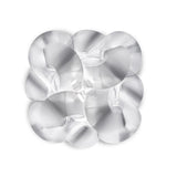 Slamp Fabula Large Prisma Deckenlampe in transparentem Design, handgefertigt mit Lentiflex®-Elementen. Ideal für große Räume.