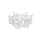 Slamp Wand- & Deckenlampe Veli Foliage in elegantem Weiß mit floralem Design.