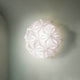Slamp Wand- & Deckenleuchte La Vie Effektlampe mit floraler Struktur in sanftem Weiß.