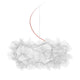 Slamp elegante lampada a sospensione Clizia Large Ø 78 cm