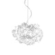 Slamp edele Pendellampe Clizia Medium Ø 53cm mit kunstvollen Kunststoffschirmen in floraler Form.