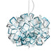 Slamp edele Pendellampe Clizia Medium Ø 53cm mit bunten Kunststoffschirmen, die diffuses Licht spenden.