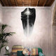 Slamp extravagante Hängelampe Avia S 85cm, futuristisches Design mit einzigartigen Lichteffekten.