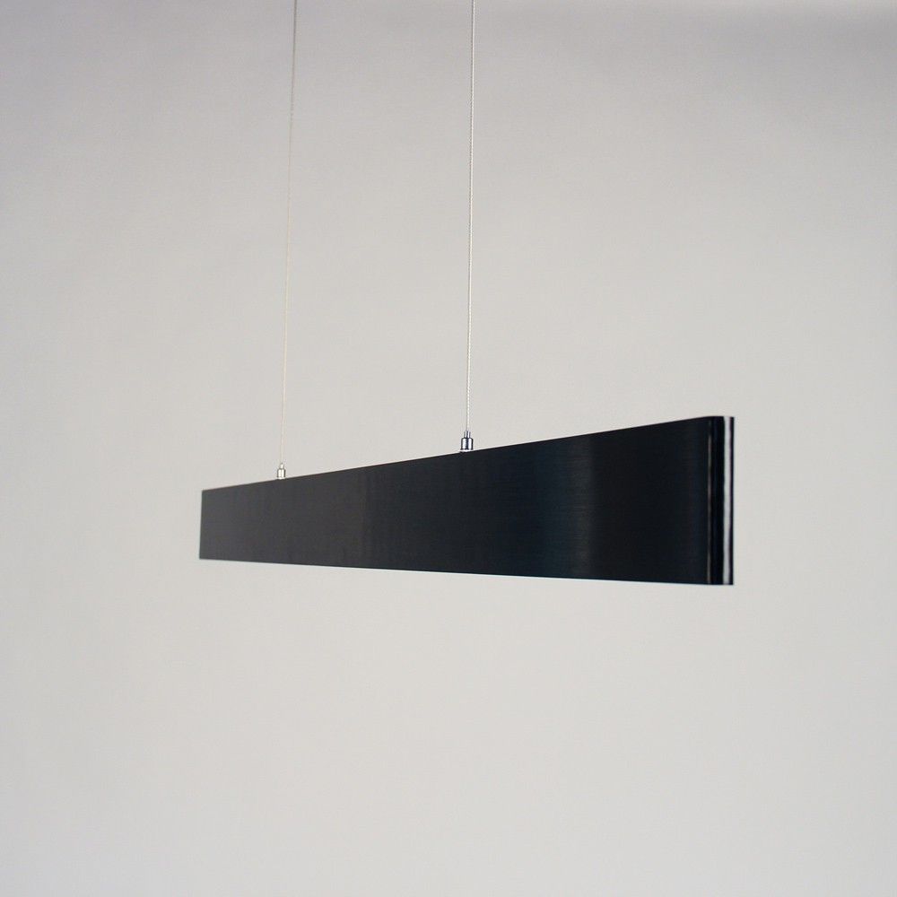 Slim LED Pendant Light Dimmable 3040lm Up&amp;Down Black