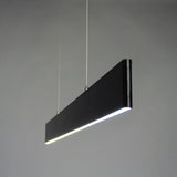 Slim LED Pendant Light Dimmable 3040lm Up&amp;Down Black