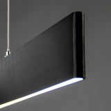 Slim LED Pendant Light Dimmable 3040lm Up&amp;Down Black