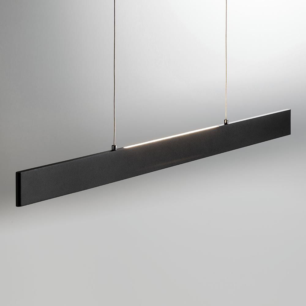 Slim LED Pendant Light Dimmable 3040lm Up&amp;Down Black