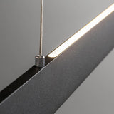 Slim LED Pendant Light Dimmable 3040lm Up&amp;Down Black