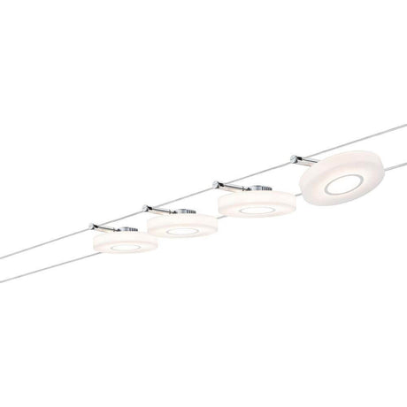 Smart Wire System BLE DiscLED I 4x4W Satin 12VA DC 36VA Tunable White wiresystem med flere spots
