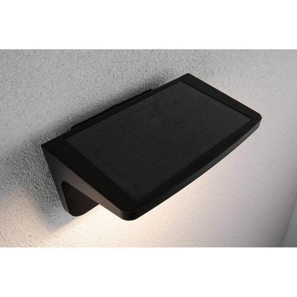 Solar LED Sensor Außenwandampe Cyrus mit Orientierungslicht
