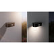 Solar LED Außenwandleuchte Adya Sensor Schwarz
