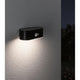 Solar LED Außenwandleuchte Adya Sensor Schwarz